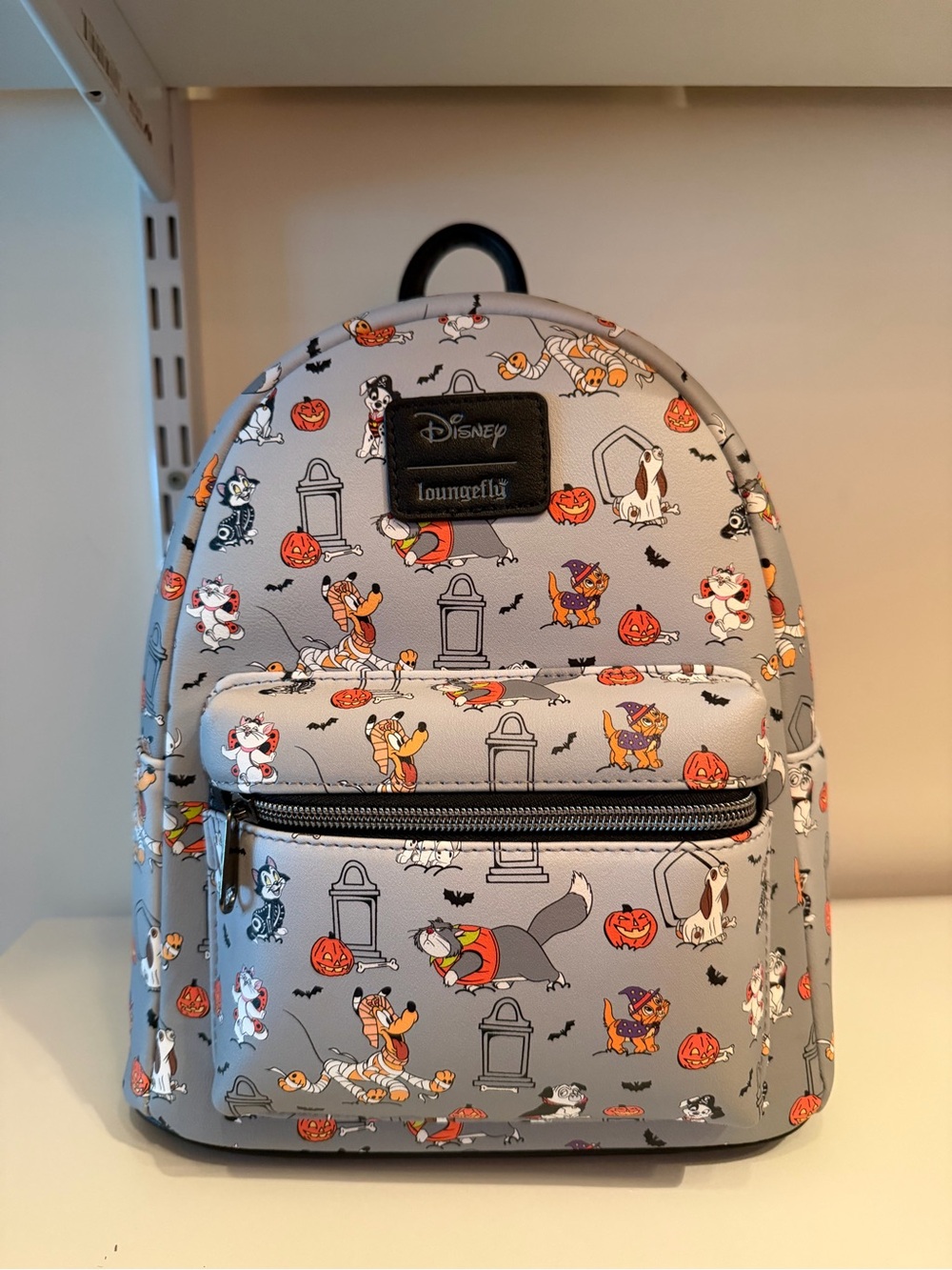 Loungefly Kids Gray Disney Halloween Character Mini Backpack